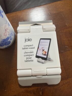 Joie White Compact Tablet Easel Portable Stand